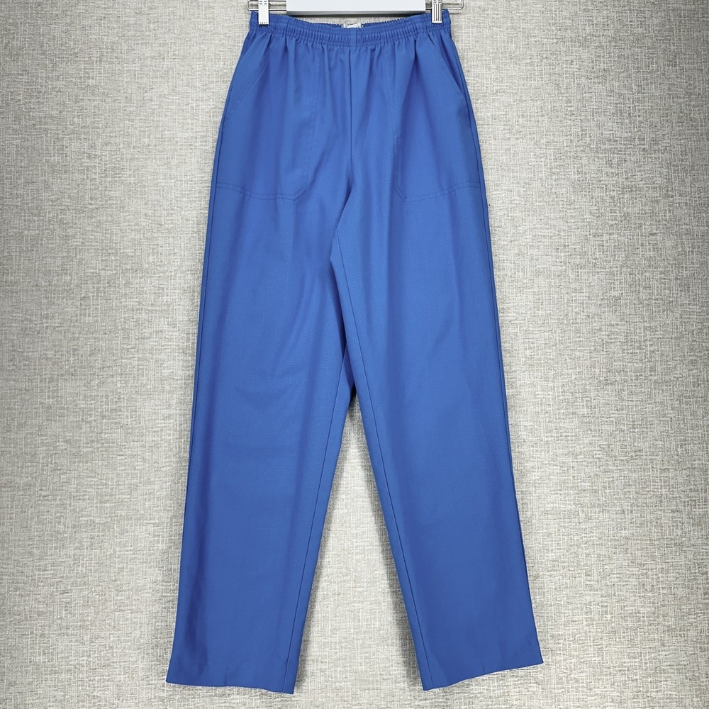 Koret Francisca Pants Womens 8 Blue Pull On‎ Elastic Waist Pockets USA Casual